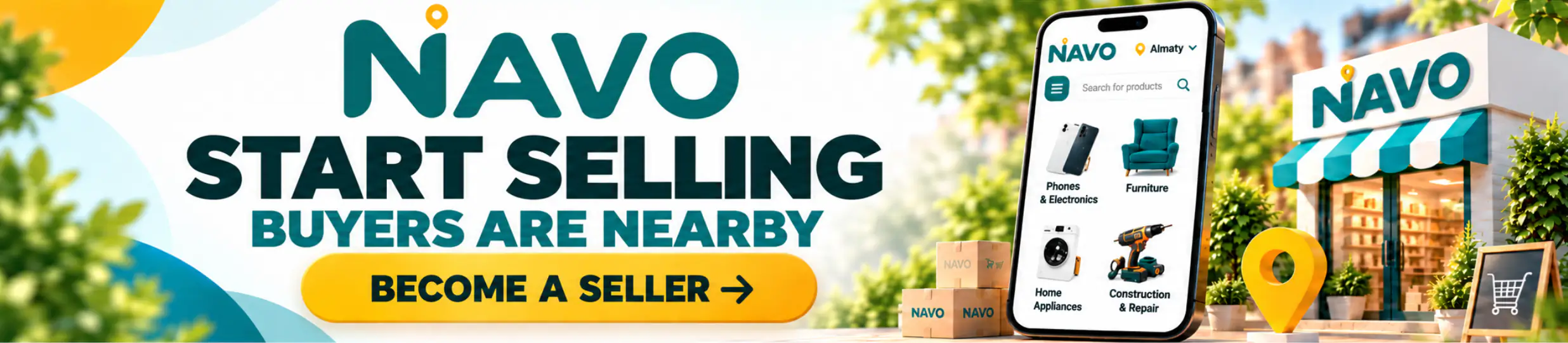 NAVO начните продавать! Покупатели уже рядом. Начать продавать >