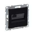 Информационная розетка одинарная Suno RJ45 Кат.5e UTP Антрацит