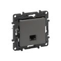 Информационная розетка одинарная Niloe Step RJ45 Кат.6 UTP Алюминий