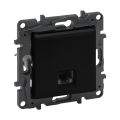 Информационная розетка одинарная Niloe Step RJ45 Кат.6 UTP Чёрный