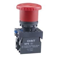 Кнопка управления CHINT "Грибок" 40мм с фиксацией NP8-11ZS/14 красная 1НО+1НЗ IP65