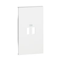 Лицевая панель Bticino KW12C Living Now для заряд.уст-в USB 2 модуль белый