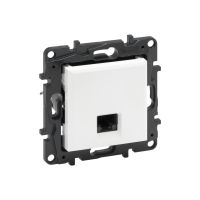 Информационная розетка одинарная Niloe Step RJ45 Кат.6 UTP Белый