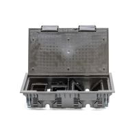 Лючок напольный c изменяемой глубиной DKC 88316 16 модулей Чёрный