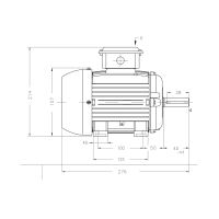 Асинхронный электродвигатель WEG 16803815 AM W20 -80 1.1 кВт 2P B3T 220-460 В 50 Гц