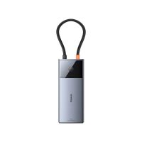 Док-станция Baseus Metal Gleam Series II 6-in-1 Grey (B00061802813-00)