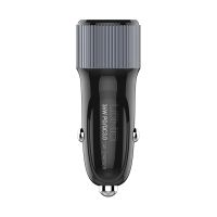 Автомобильное зарядное устройство LDNIO C510Q 2*USB（A,C) Lightning Чёрный