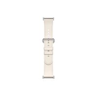 Кожаный сменный браслет Xiaomi Leather Quick Release Strap Cream white