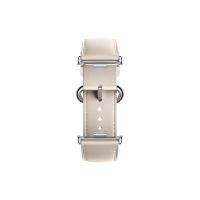 Кожаный сменный браслет Xiaomi Leather Quick Release Strap Cream white