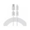 Интерфейсный кабель Baseus Versatile U+C to C+L 60W 2m White (P10383000211-01)