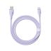 Интерфейсный кабель Baseus Pudding Series USB to Type-C 100W 1.2m Purple (P10355703511-B1)