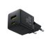 Адаптер питания Baseus Palm C+U 20W EU Black( в комлпекте кабель Type-c) (P10111608113-01)