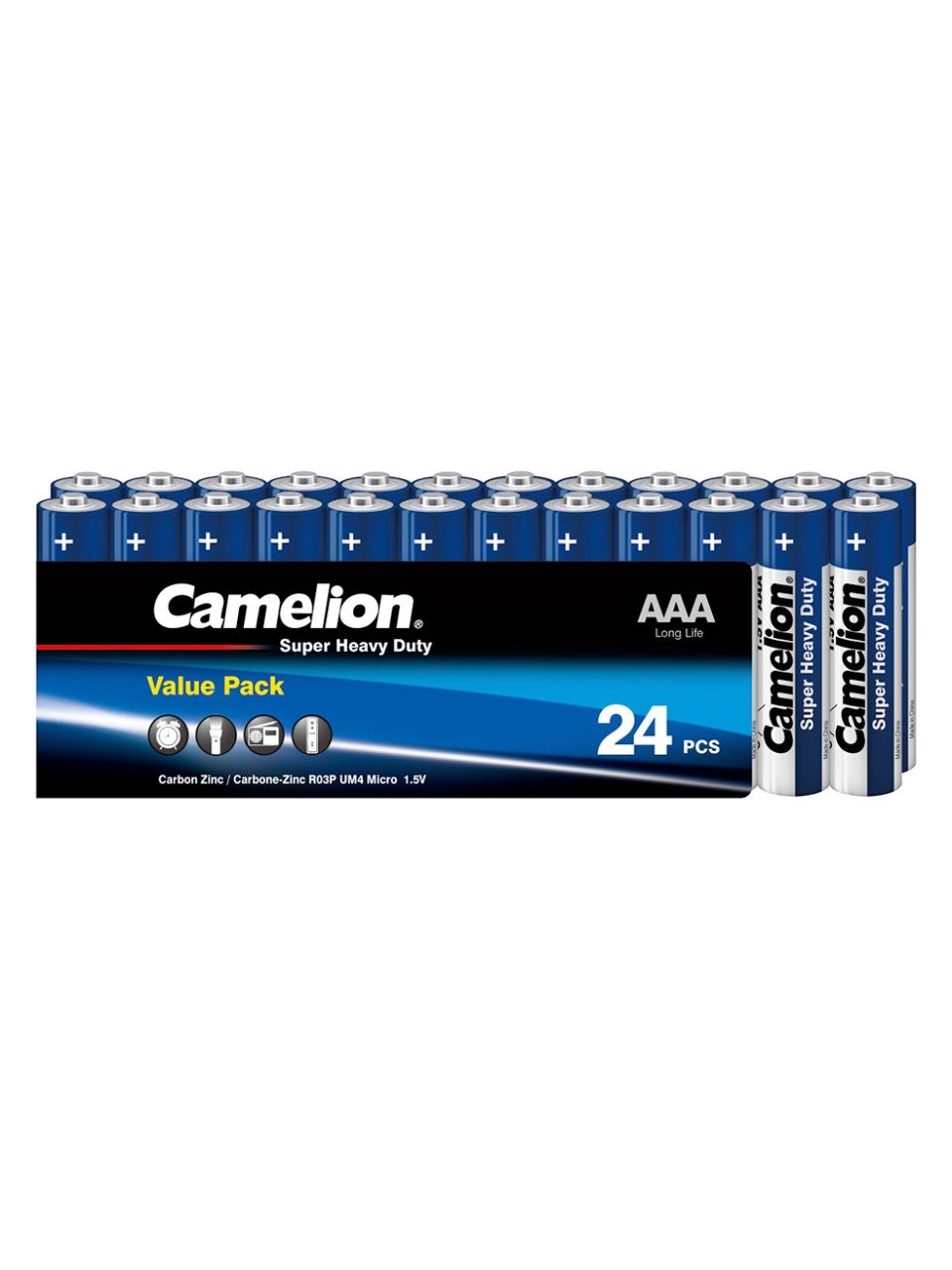 Батарейка CAMELION Super Heavy Duty R03P-SP24B 24 шт. в плёнке