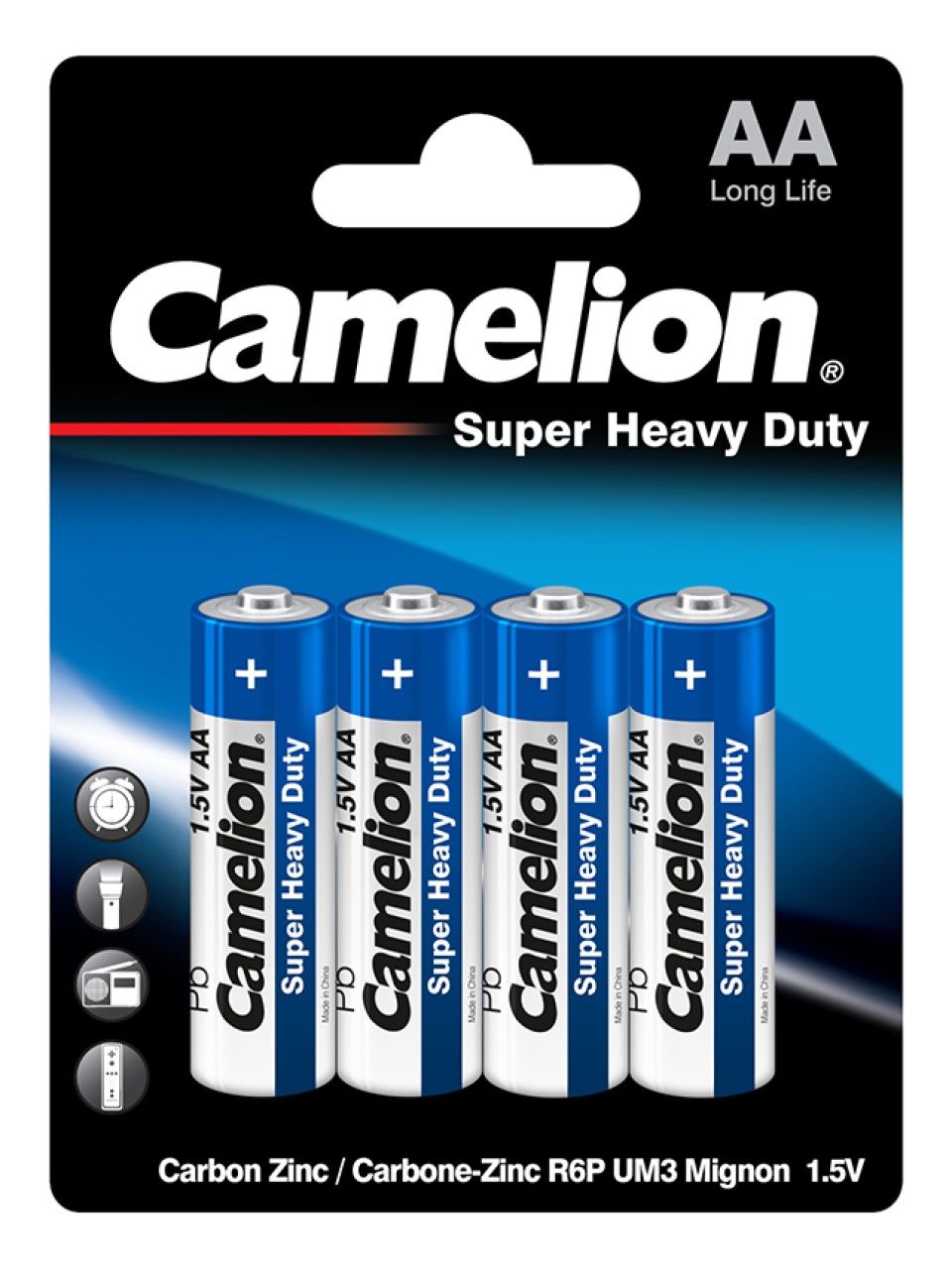 Батарейка CAMELION Super Heavy Duty R6P-BP4B 4 шт. в блистере