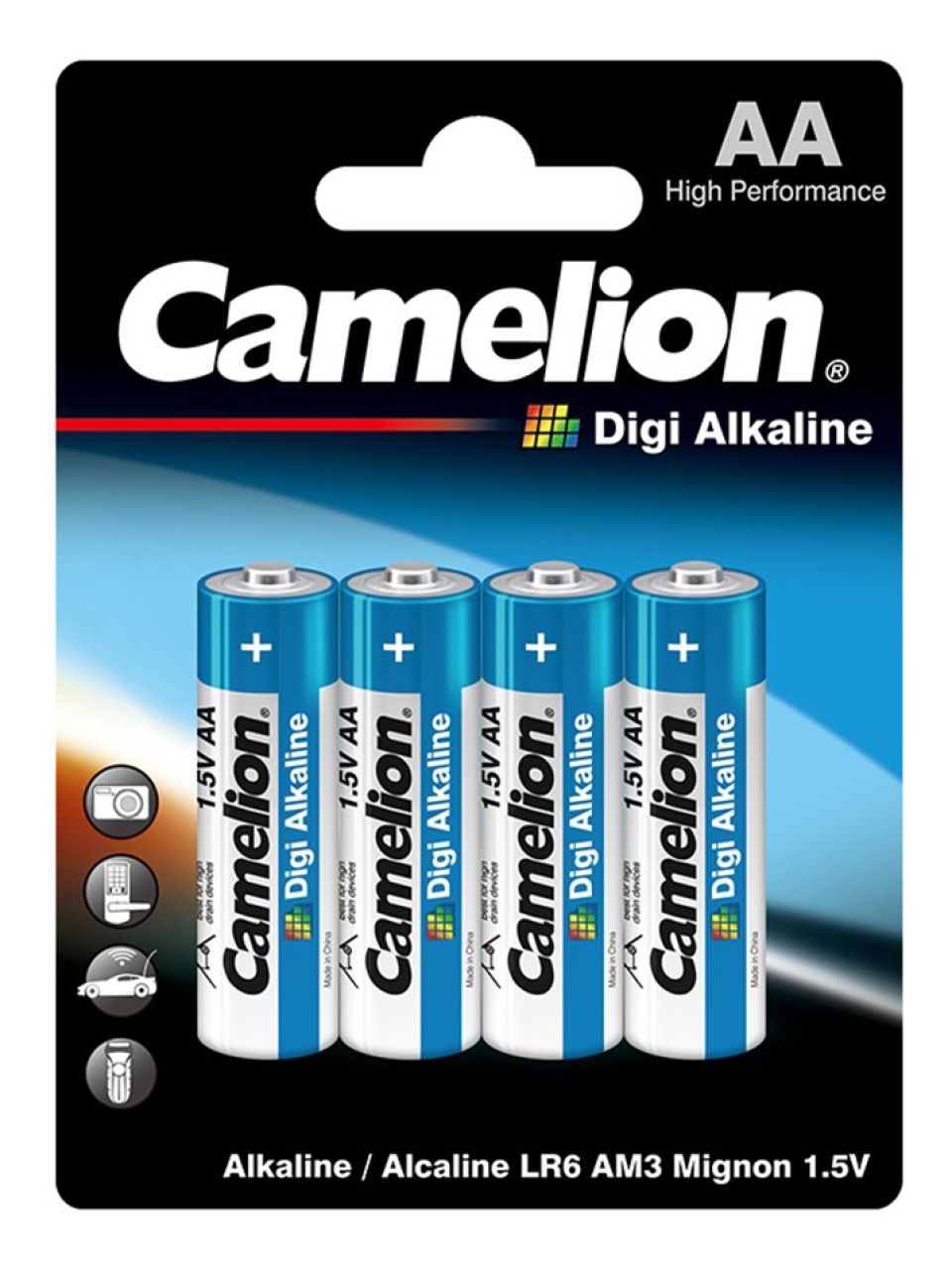 Батарейка CAMELION Digi Alkaline LR6-BP4DG 4 шт. в блистере