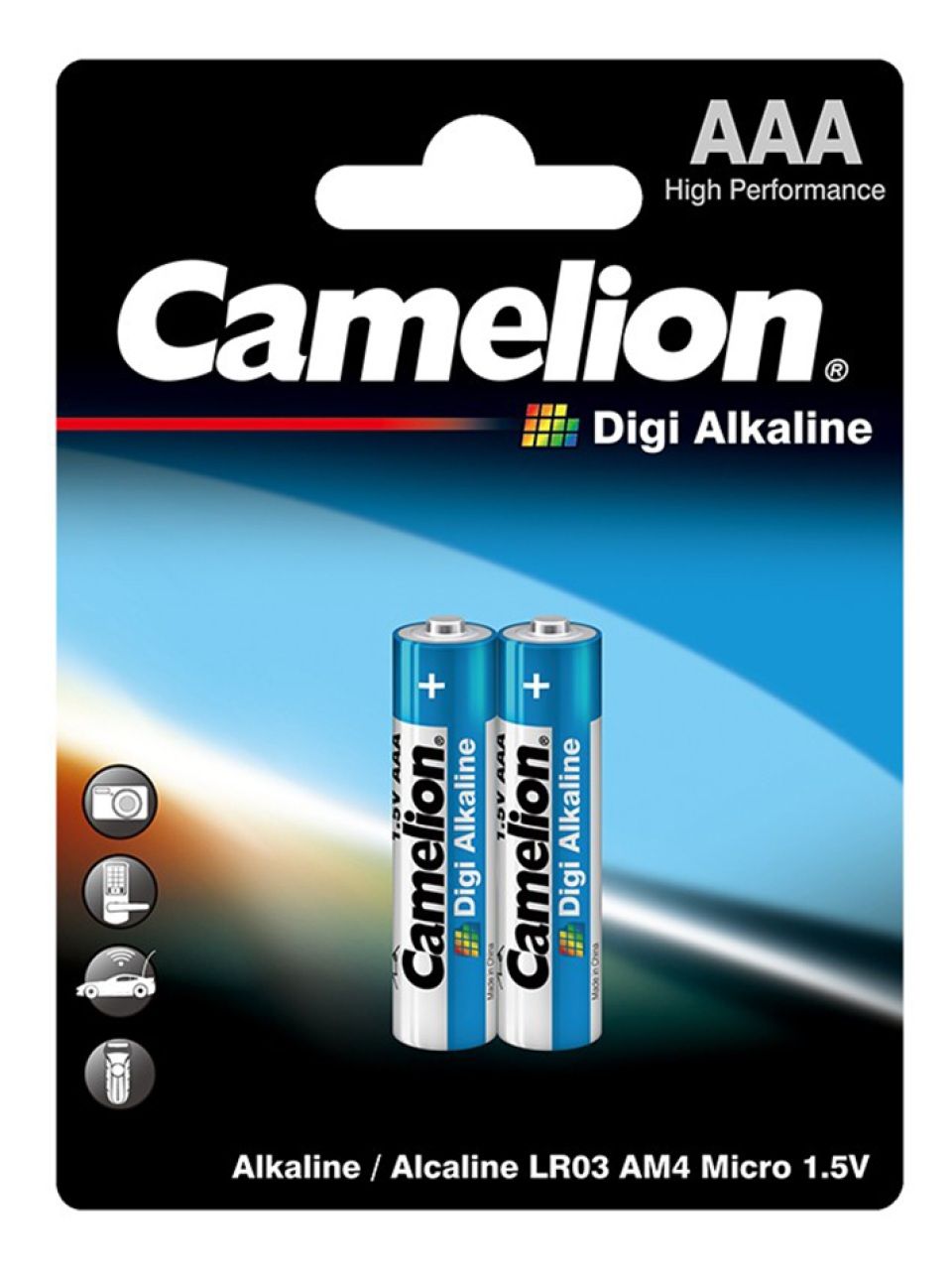 Батарейка CAMELION Digi Alkaline LR03-BP2DG 2 шт. в блистере