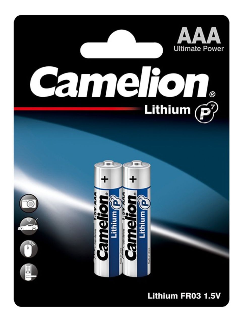 Батарейка CAMELION Lithium P7 FR03-BP2 2 шт. в блистере