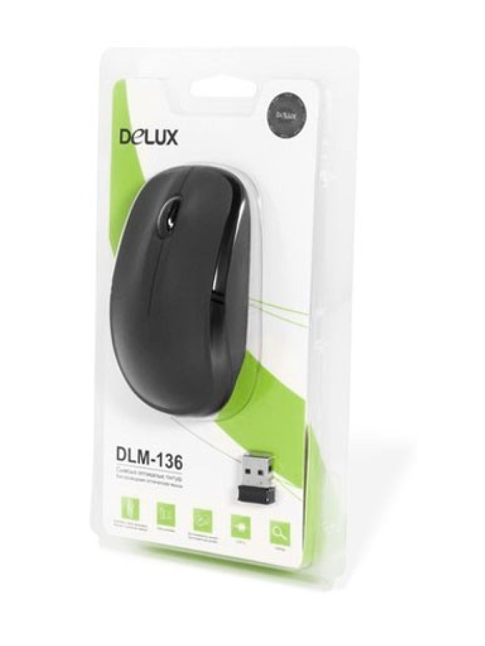 Компьютерная мышь Delux DLM-136OGB