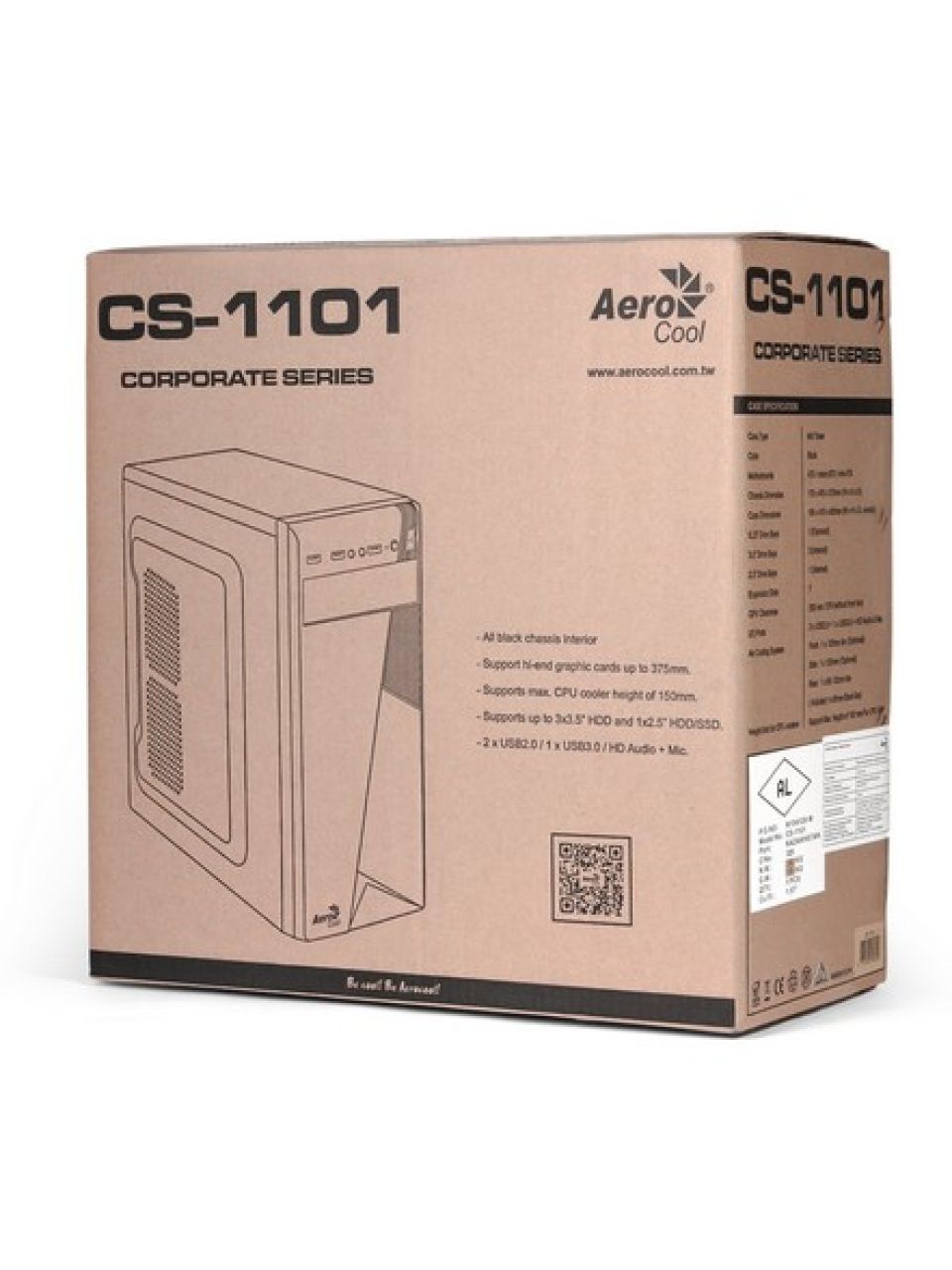 Компьютерный корпус Aerocool CS-1101 без Б/П