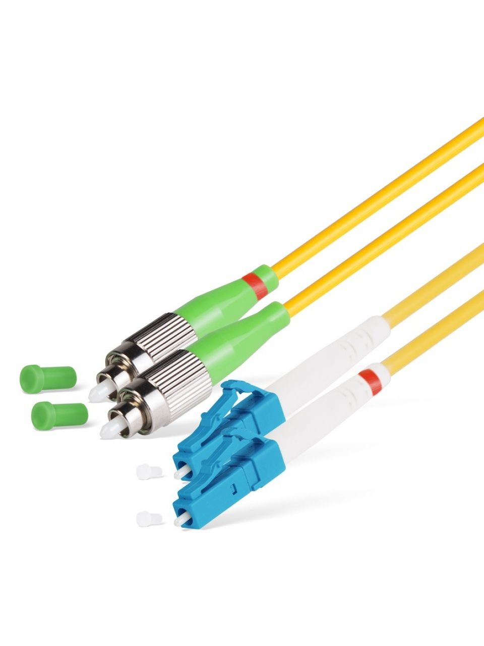 Патч Корд Оптоволоконный FC/APC-LC/UPC SM 9/125 Duplex 3.0мм 1 м