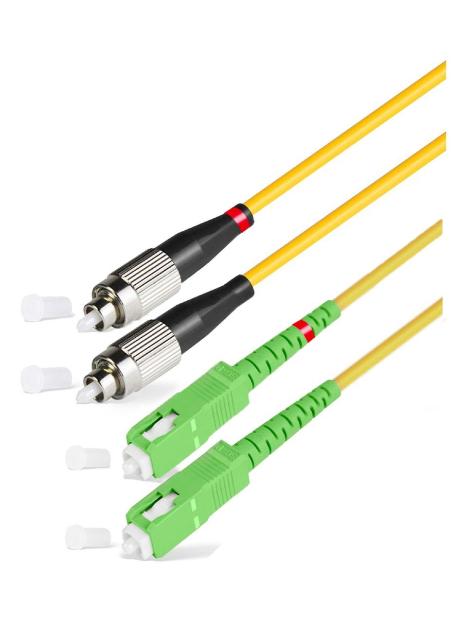 Патч Корд Оптоволоконный SC/APC-FC/UPC SM 9/125 Duplex 3.0мм 1 м