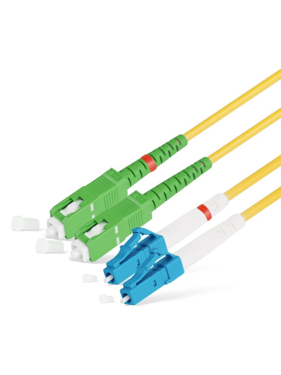 Патч Корд Оптоволоконный SC/APC-LC/UPC SM 9/125 Duplex 3.0мм 1 м