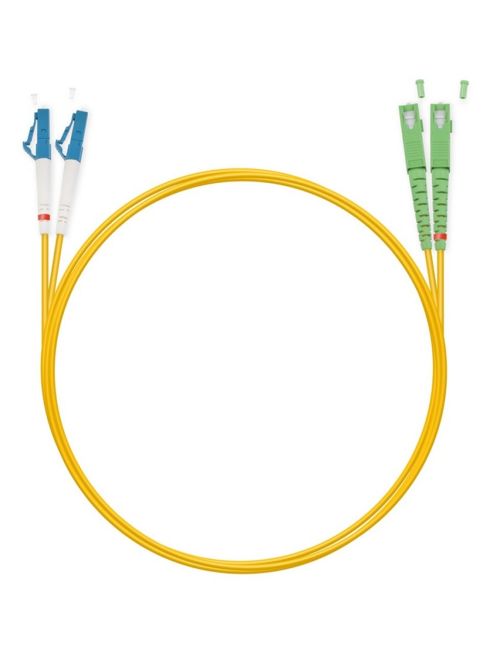 Патч Корд Оптоволоконный SC/APC-LC/UPC SM 9/125 Duplex 3.0мм 1 м
