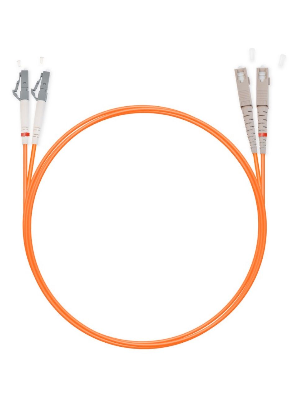 Патч Корд Оптоволоконный SC/UPC-LC/UPC MM OM1 62.5/125 Duplex 3.0мм 1 м