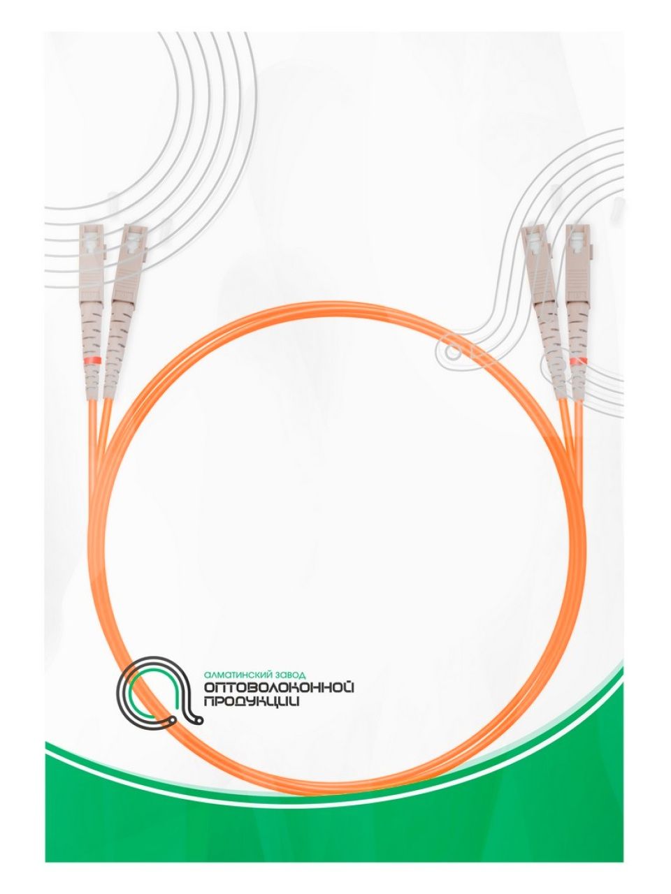 Патч Корд Оптоволоконный SC/UPC-SC/UPC MM OM1 62.5/125 Duplex 3.0мм 1 м