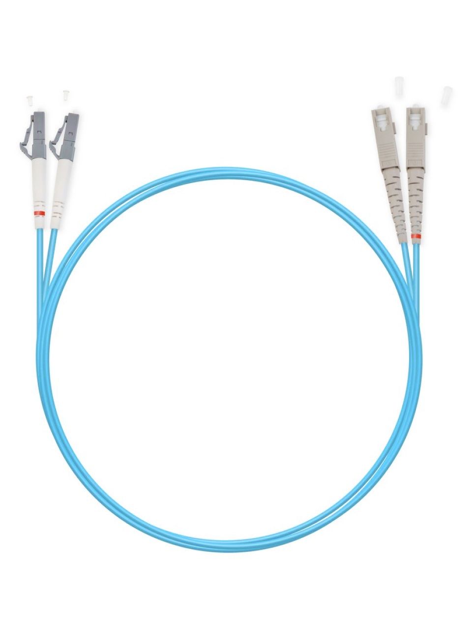 Патч Корд Оптоволоконный SC/UPC-LC/UPC MM OM3 50/125 Duplex 3.0мм 1 м