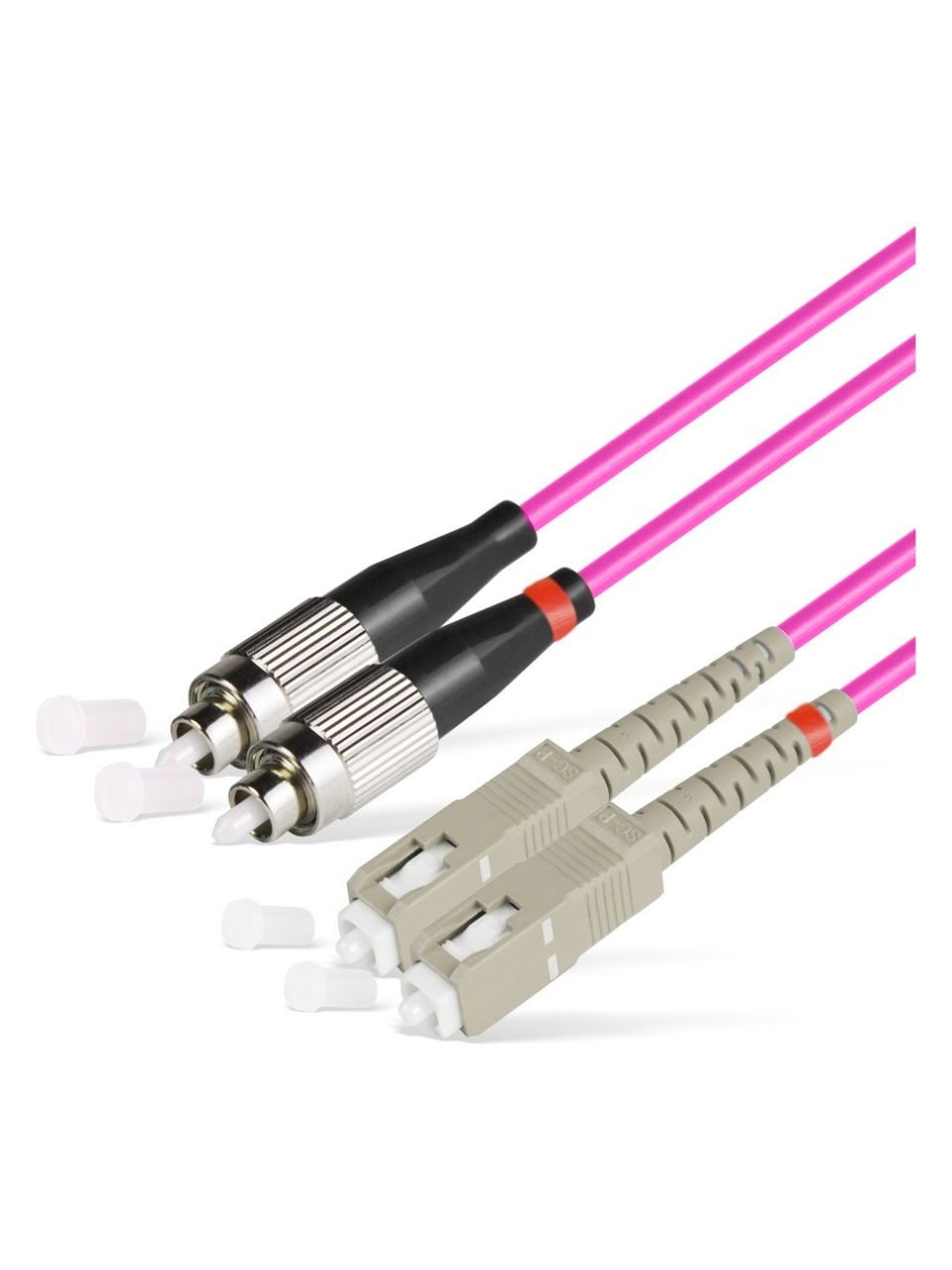 Патч Корд Оптоволоконный SC/UPC-FC/UPC MM OM4 50/125 Duplex 3.0мм 1 м
