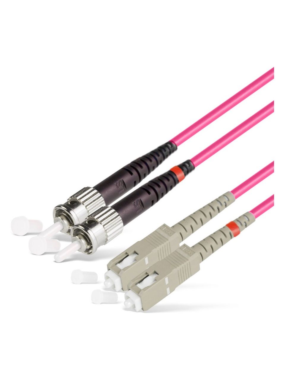 Патч Корд Оптоволоконный SC/UPC-ST/UPC MM OM4 50/125 Duplex 3.0мм 1 м