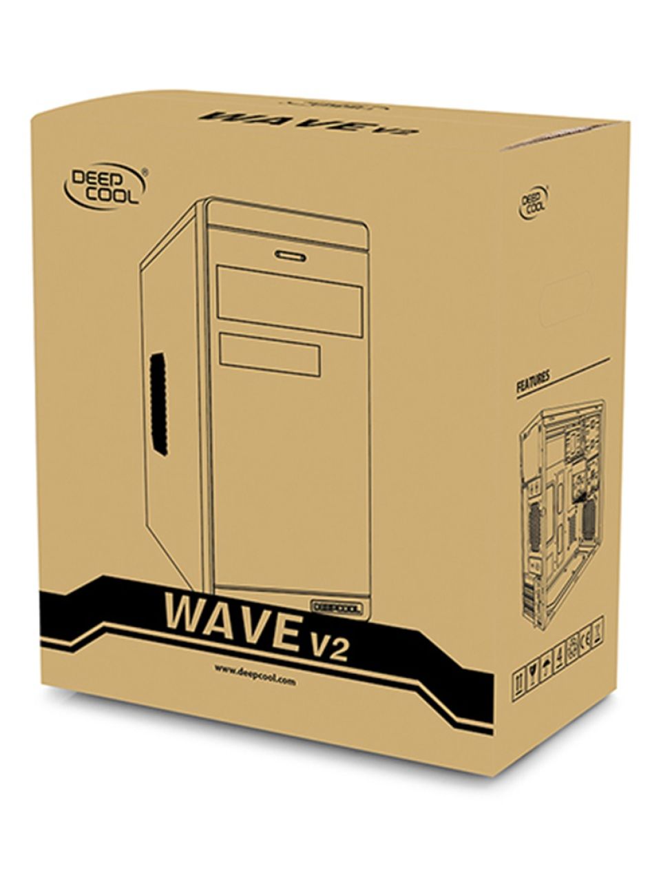 Компьютерный корпус Deepcool WAVE V2 без Б/П