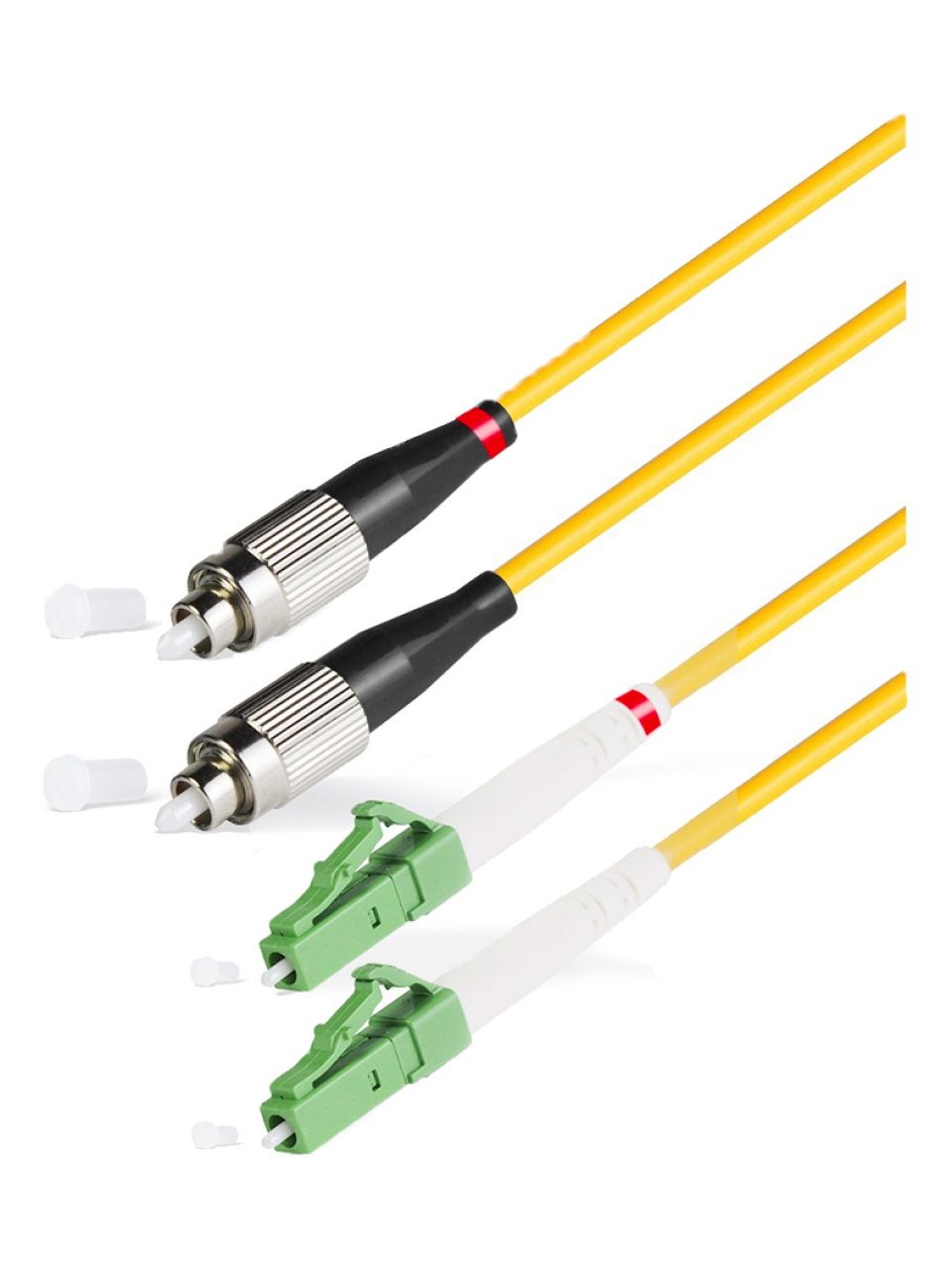 Патч Корд Оптоволоконный LC/APC-FC/UPC SM 9/125 Duplex 3.0мм 1 м