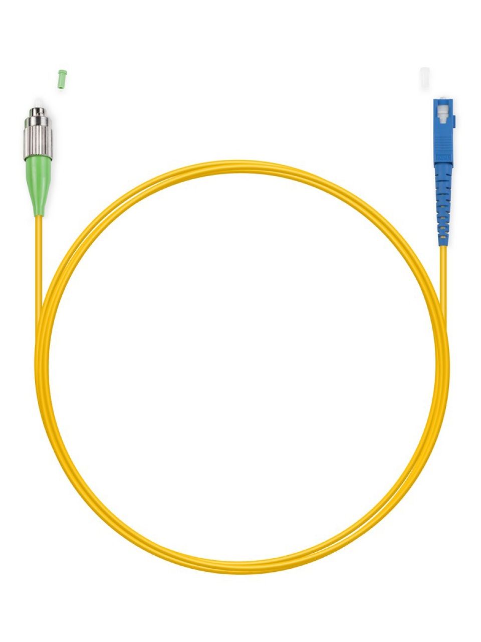 Патч Корд Оптоволоконный FC/APC-SC/UPC SM 9/125 Simplex 3.0мм 1 м