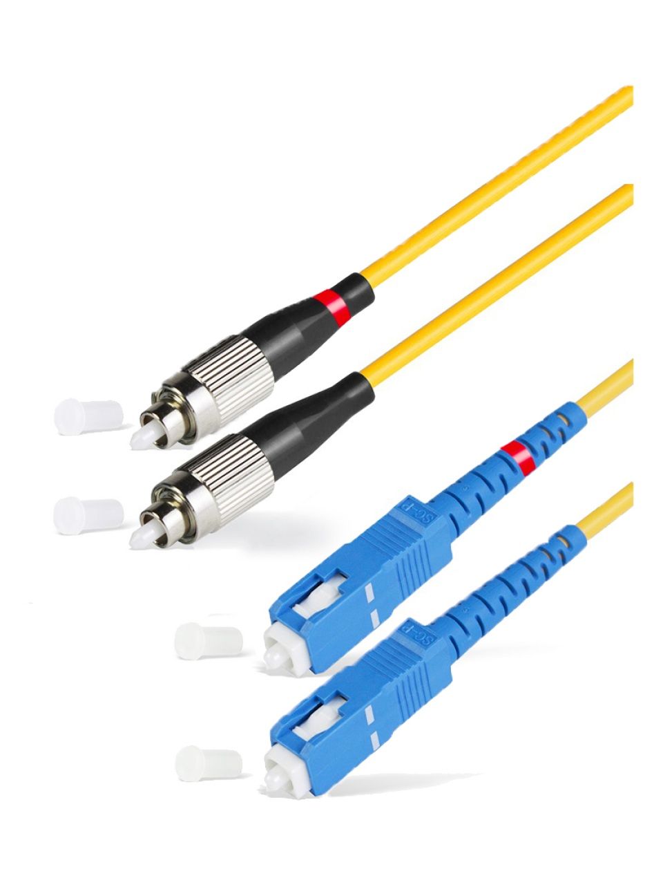 Патч Корд Оптоволоконный SC/UPC-FC/UPC SM 9/125 Duplex 2.0мм 1 м
