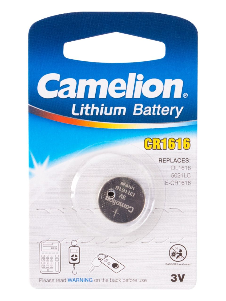 Батарейка CAMELION Lithium CR1616-BP1