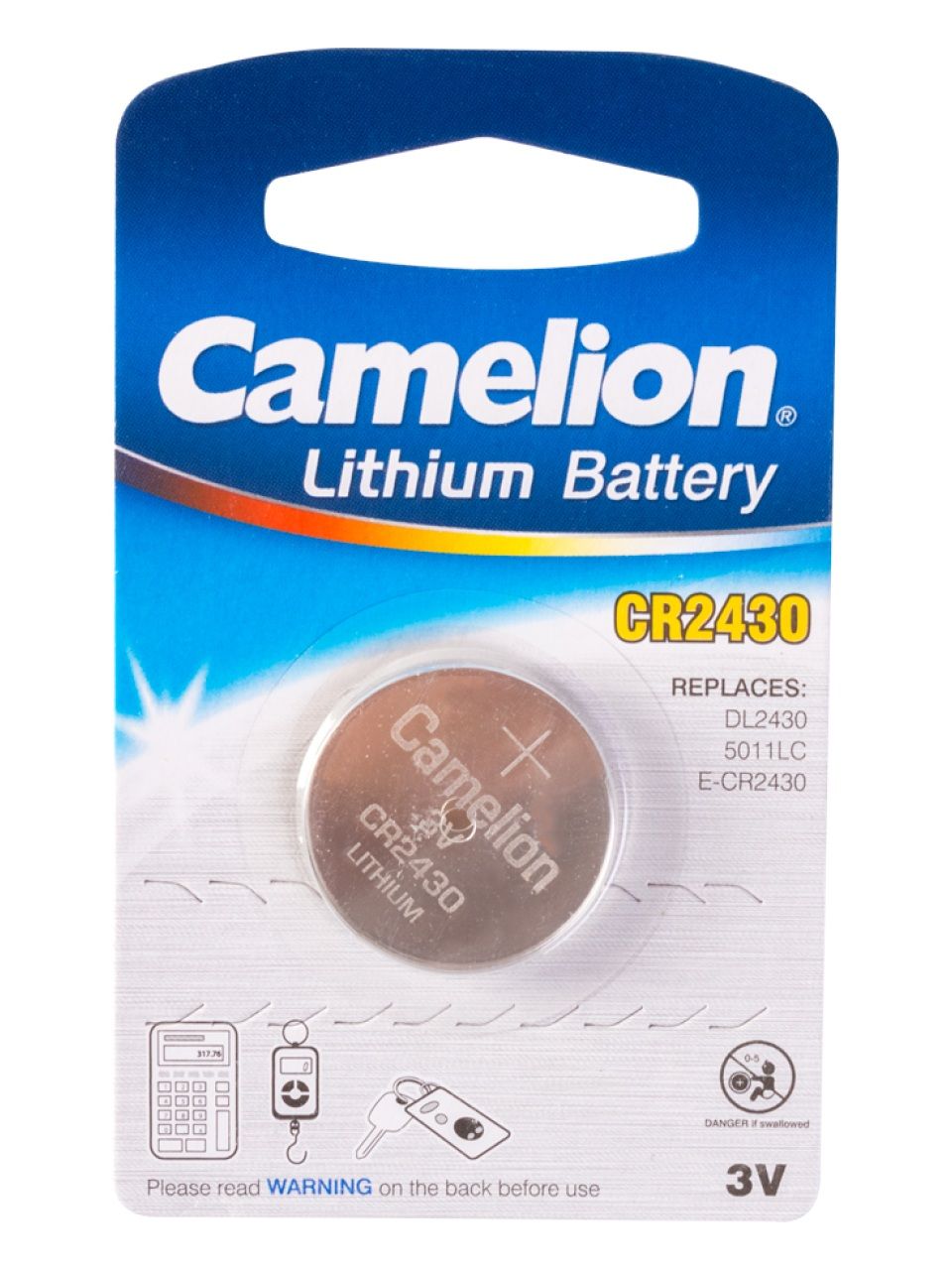 Батарейка CAMELION Lithium CR2430-BP1