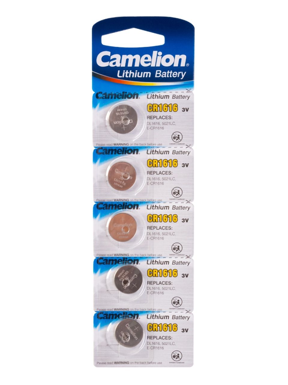 Батарейка CAMELION Lithium CR1616-BP5 5 шт. в блистере