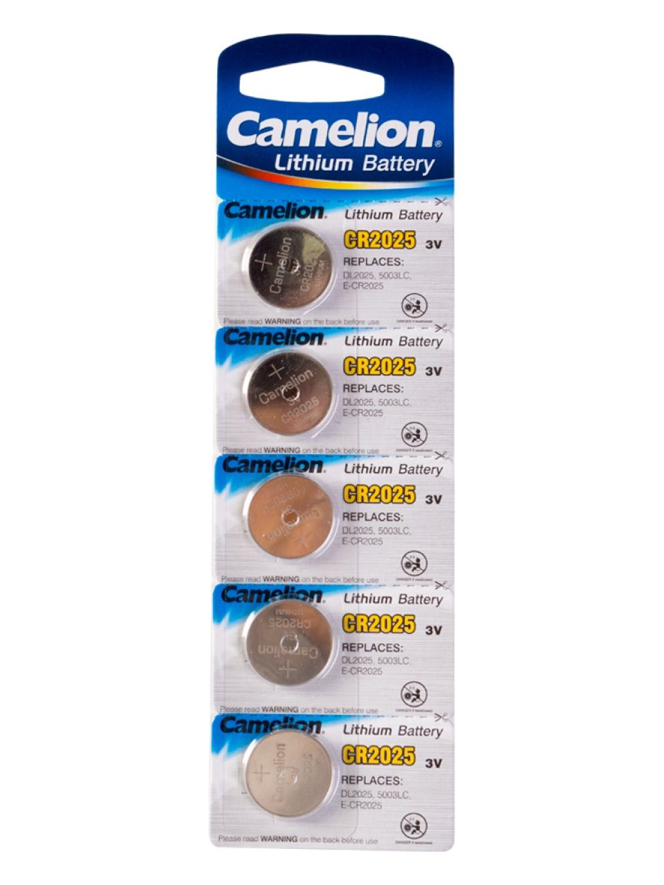 Батарейка CAMELION Lithium CR2025-BP5 5 шт. в блистере
