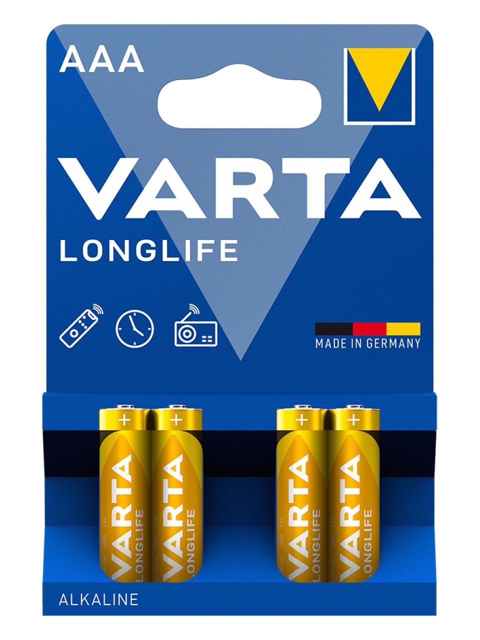 Батарейка VARTA Longlife Micro 1.5V - LR03/ AAA (4 шт)