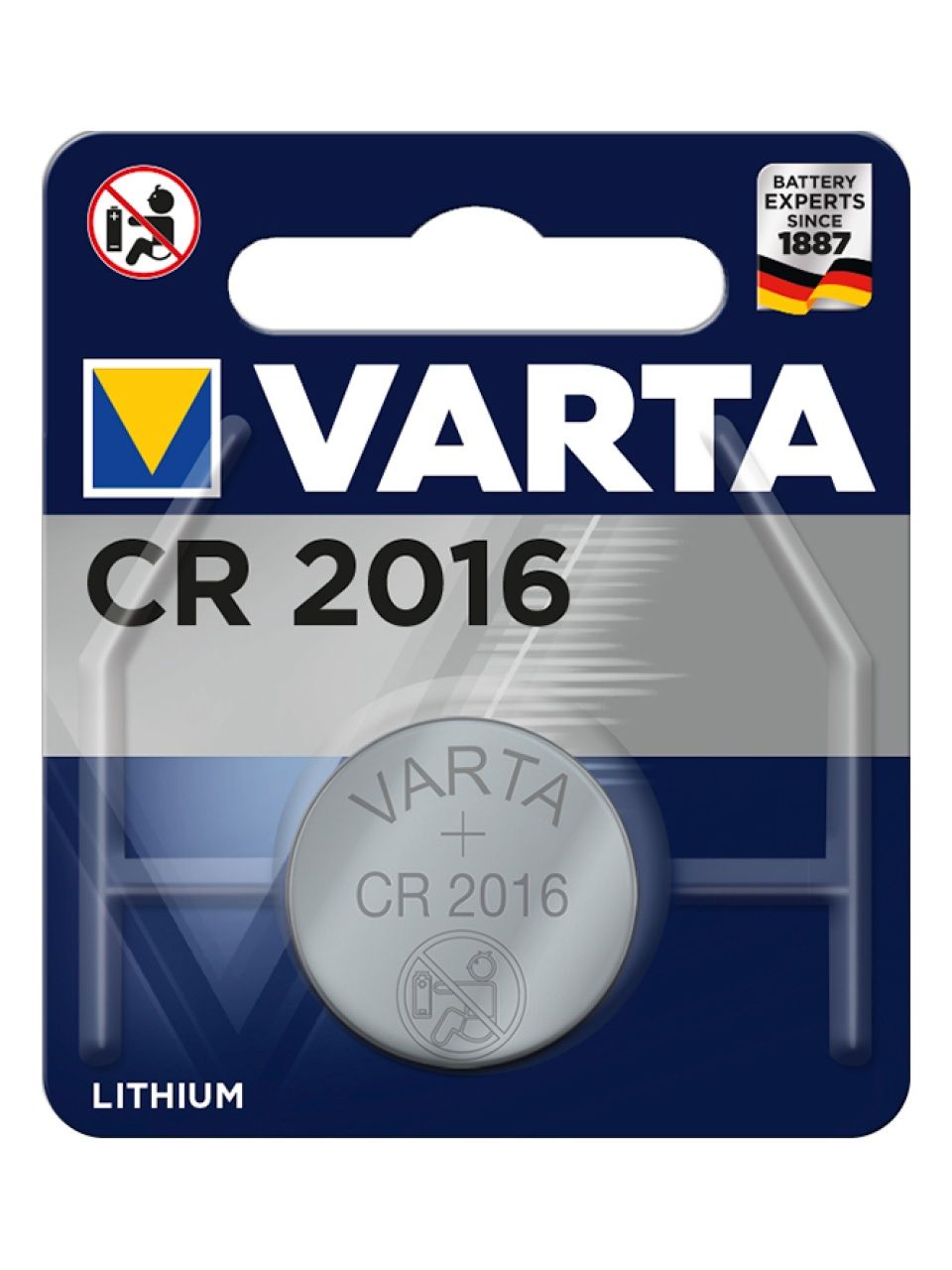 Батарейка VARTA Lithium CR2016 3V 1 шт. в блистере