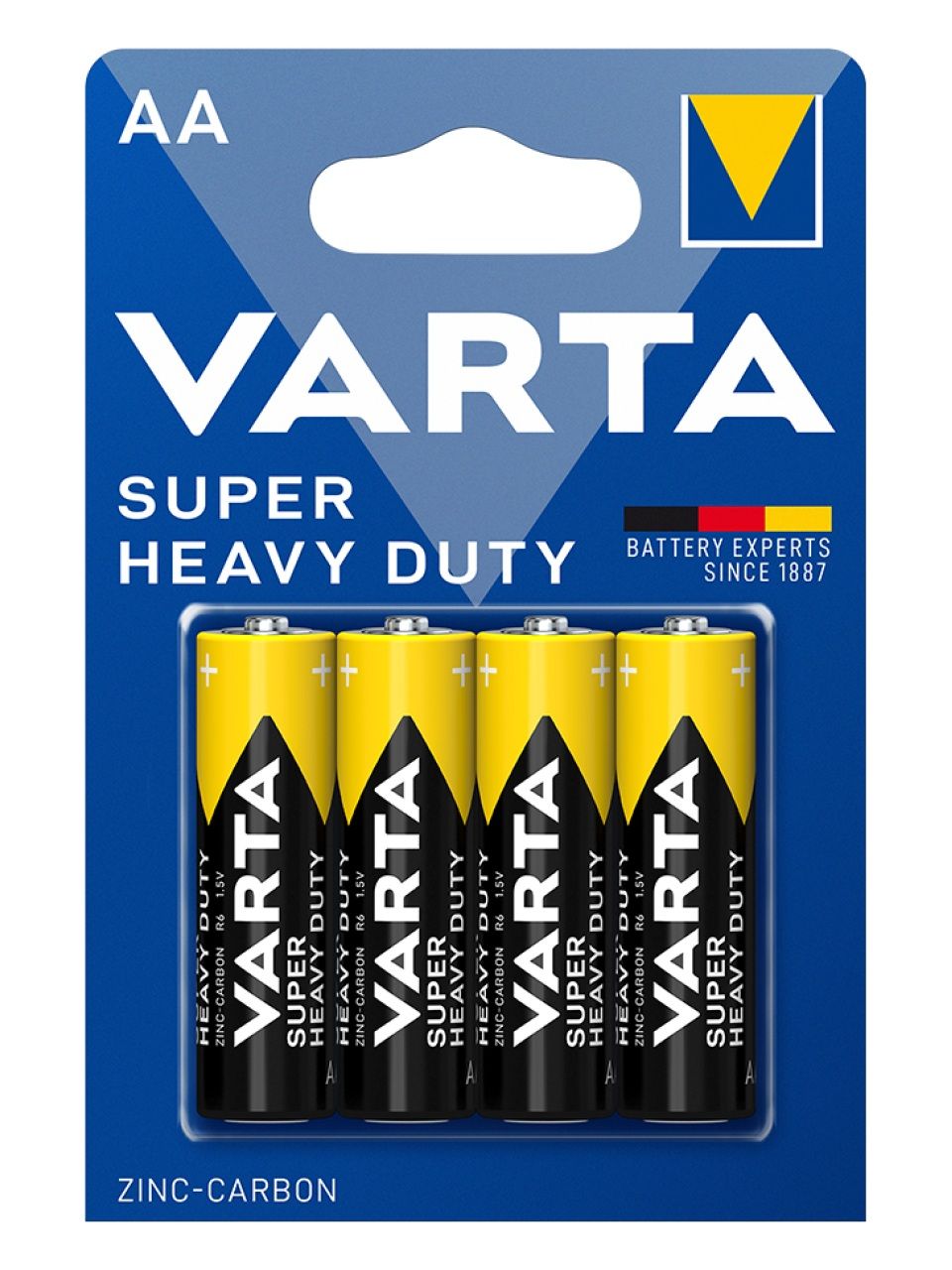 Батарейка VARTA Superlife Mignon 1.5V - R6P/AA 4 шт в блистере