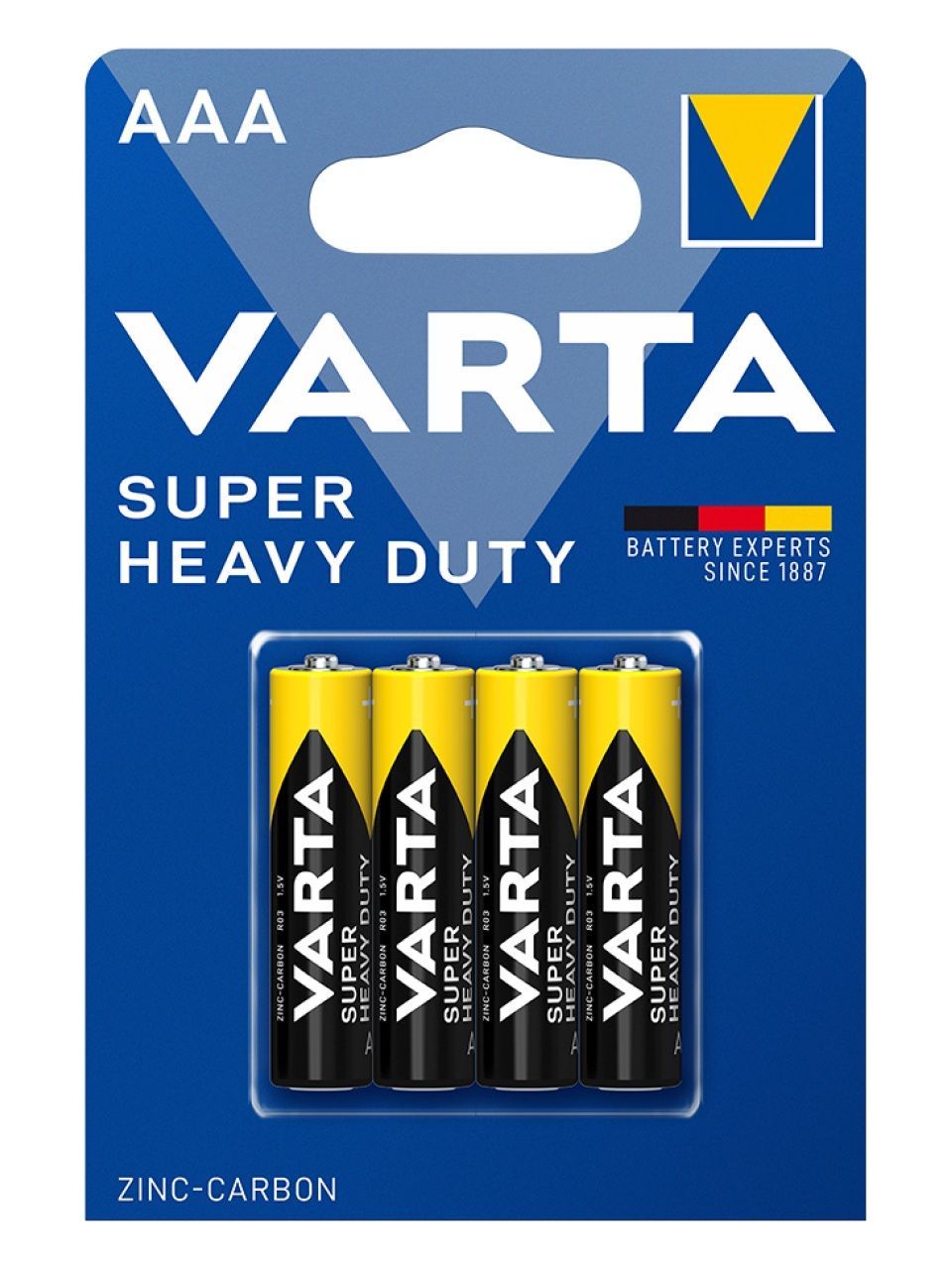 Батарейка VARTA Superlife (Super Heavy Duty) Micro 1.5V - R03P/AAA 4 шт. в блистере