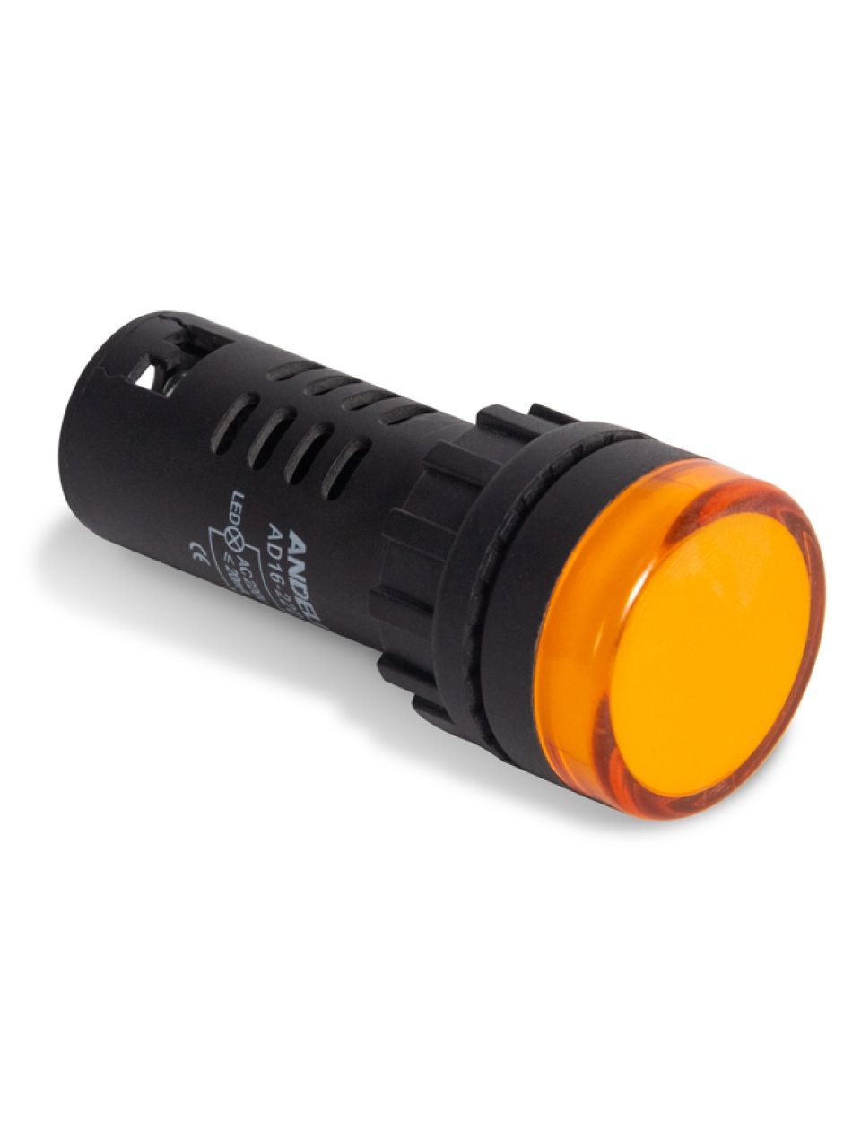 Лампа светодиодная универсальная ANDELI AD16-22D 220V AC/DC (желтая)