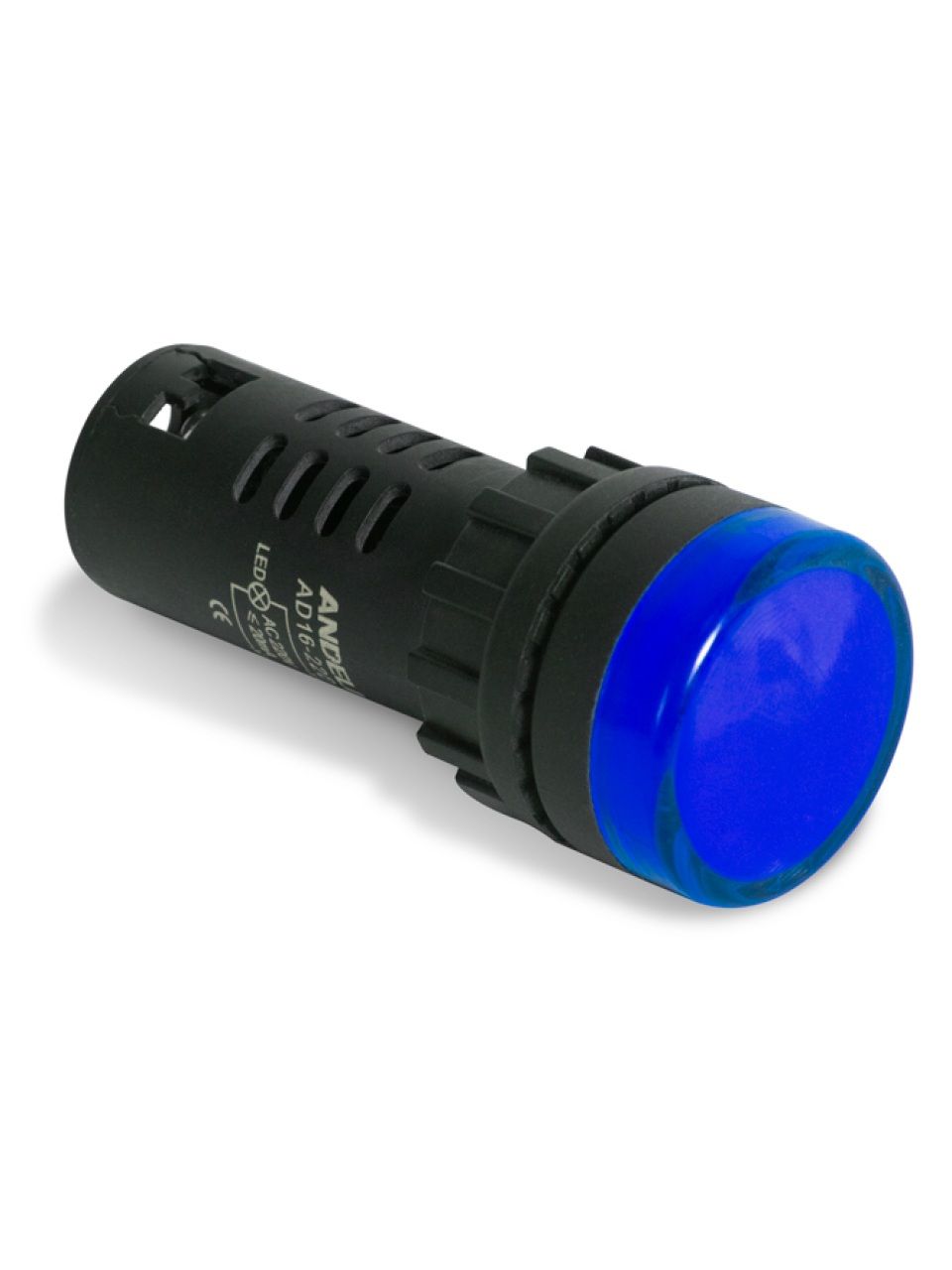 Лампа светодиодная универсальная ANDELI AD16-22D 220V AC/DC (синия)
