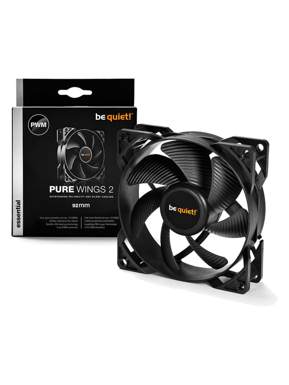 Вентилятор для компьютерного корпуса Bequiet! Pure Wings 2 92mm PWM