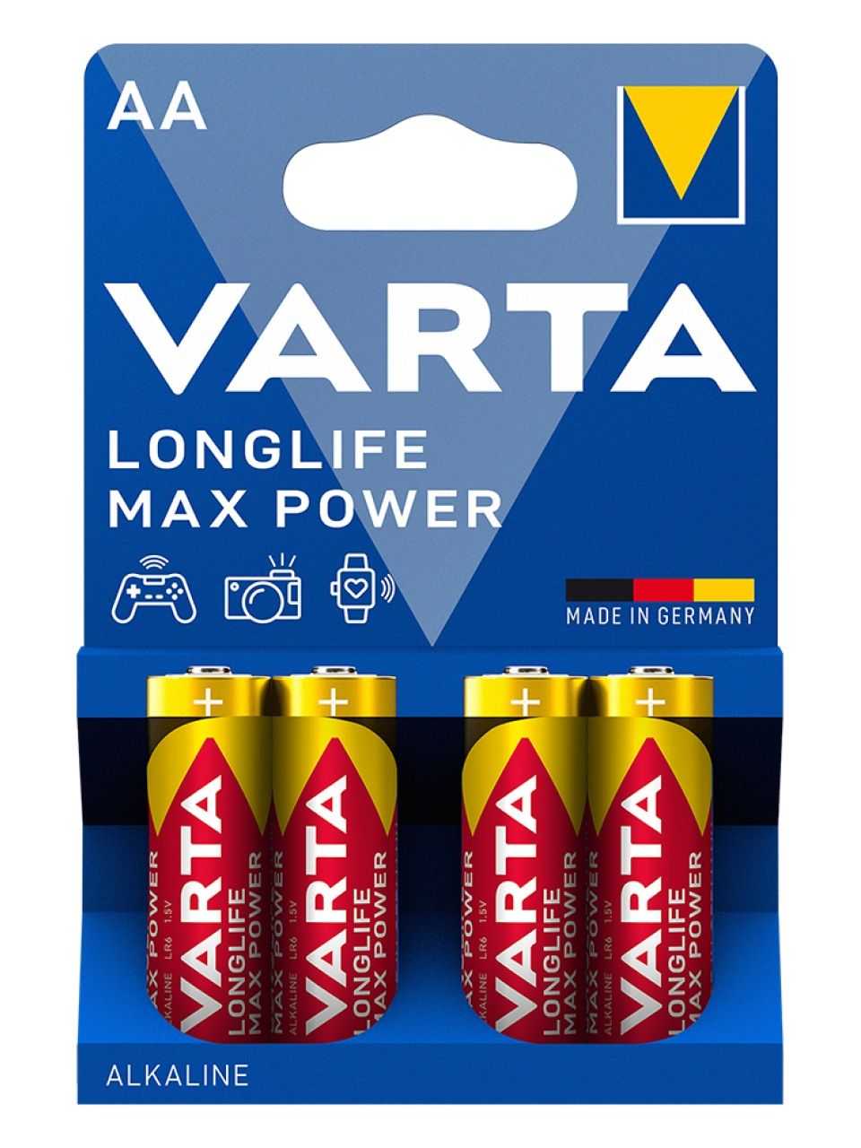 Батарейка VARTA Longlife Power Max Mignon 1.5V - LR6/ AA 4 шт в блистере
