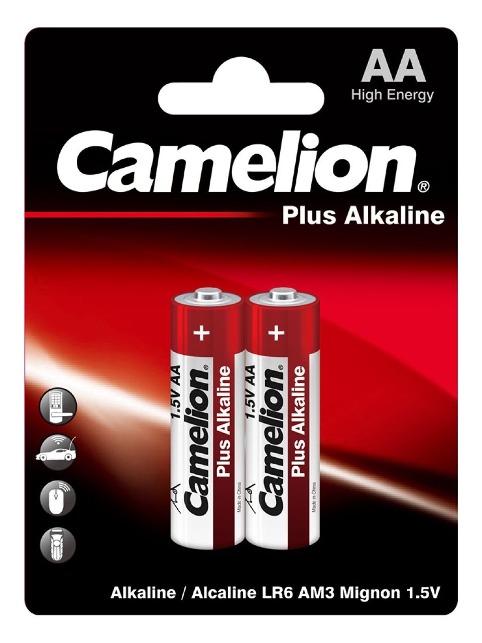 Батарейка CAMELION Plus Alkaline LR6-BP2 2 шт. в блистере
