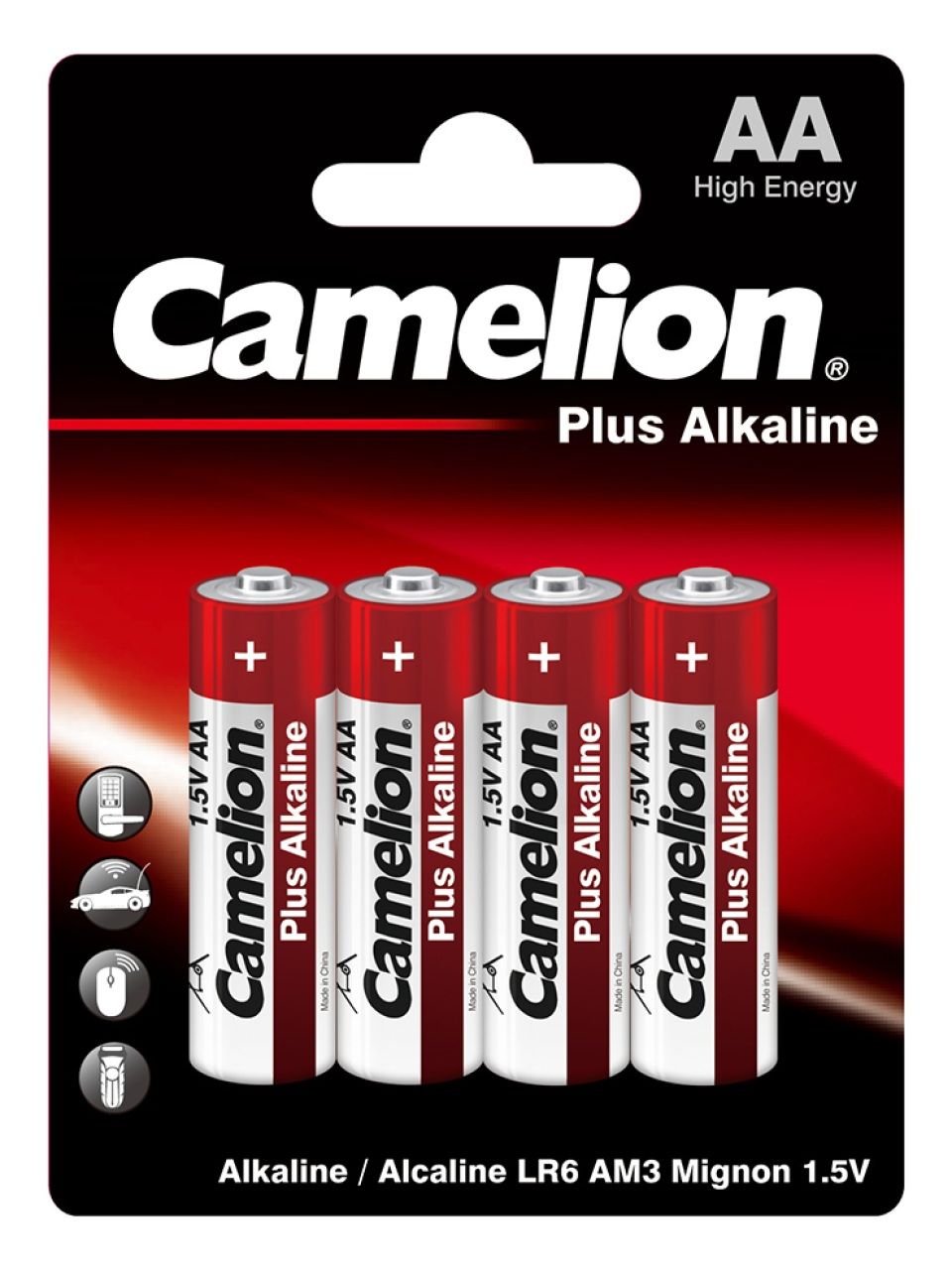 Батарейка CAMELION Plus Alkaline LR6-BP4 4 шт. в блистере